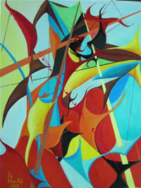 Paul Bonnie-Kent italian artist oil paintings