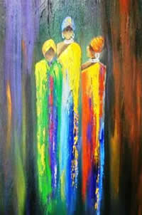 south african artist Marietjie Henning oil paintings