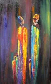 south african artist Marietjie Henning oil paintings