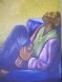 Gilly Ka Mangena oil painting south african artist