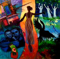 Omar Mahameed United Arab Emirates artist oil paintings