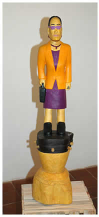 sculpture south african artist collen maswanganyi